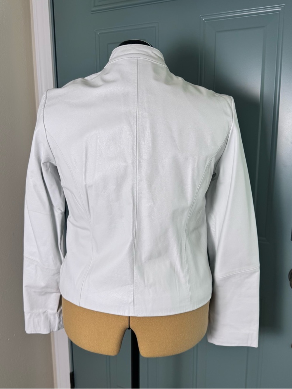 Wilsons Leather Maxima White Genuine Leather Jacket Size Large - Picture 2 of 10